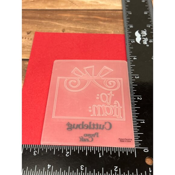 Cuttlebug Provo Craft To: From: Embossing Folder Template - Picture 3 of 3
